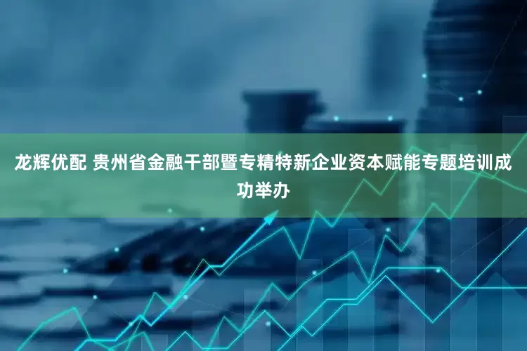 龙辉优配 贵州省金融干部暨专精特新企业资本赋能专题培训成功举办