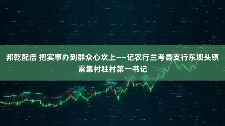 邦乾配倍 把实事办到群众心坎上——记农行兰考县支行东坝头镇雷集村驻村第一书记